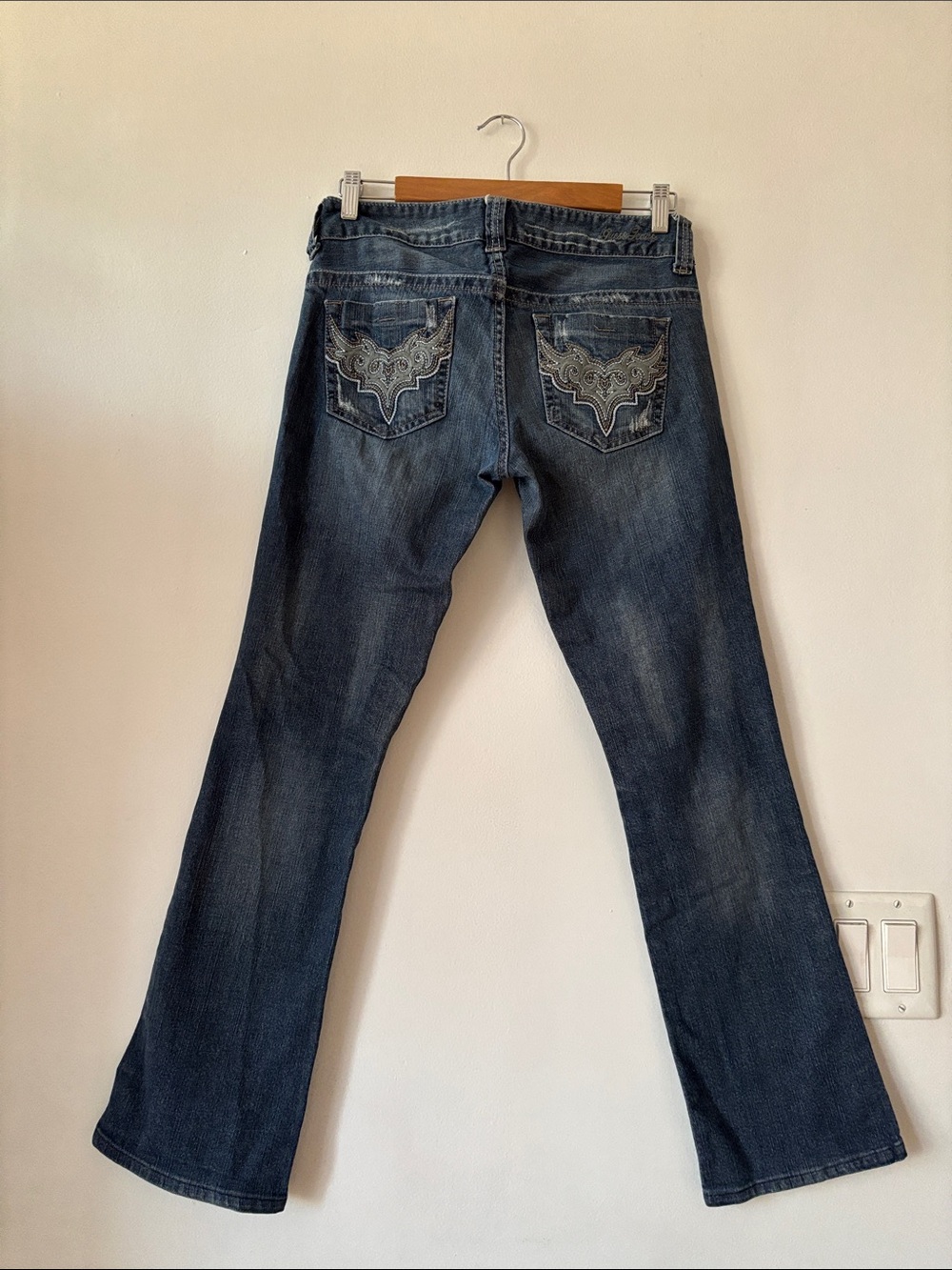 GUESS Women’s Dark Wash Blue Bootcut Jeans